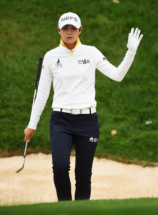 에비앙챔피언십3라운드의박성현.사진=LPGA제공