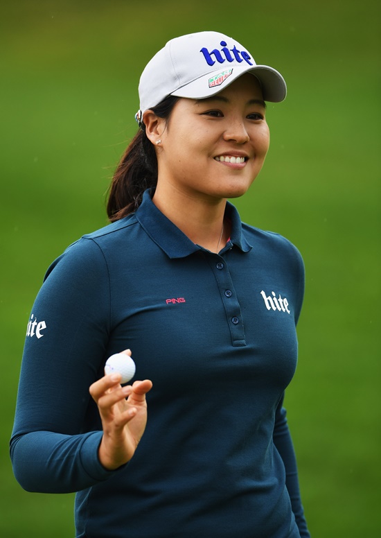 에비앙챔피언십3라운드의전인지.사진=LPGA제공
