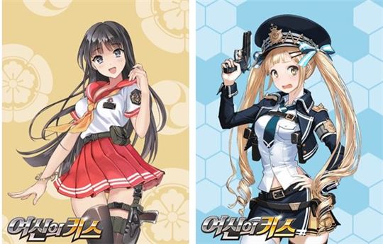 일본 미소녀 하나자와 레나와 영국 국적의 에밀리 윈저