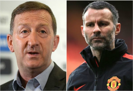 스완지시티의휴젠킨스회장(왼쪽)과차기감독후보인라이언긱스.(사진=웨일스온라인)