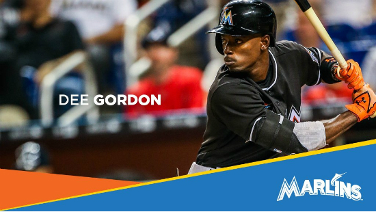 마이애미말린스의디고든이27일(한국시각)열린뉴욕메츠와메이저리그경기에서그만의방법으로고인이된호세페르난데스를추모했다.(사진=마이애미트위터캡처)