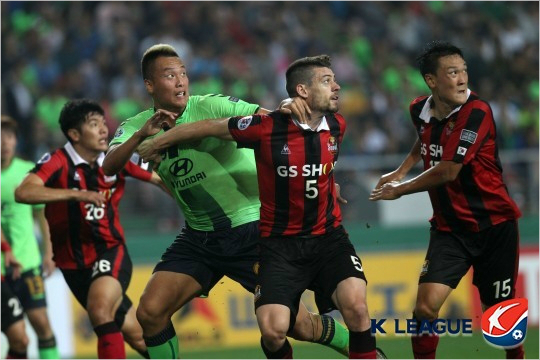 희생과함께서울을무너뜨린김신욱.(사진=한국프로축구연맹제공)