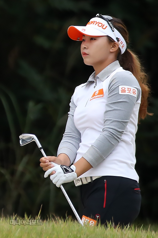 박세리인비테이셔널1라운드의김지영.여주=박태성기자