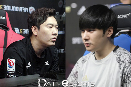 김정민(왼쪽)과 최성은.