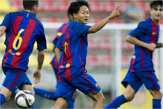 이승우.(사진=FC바르셀로나홈페이지)