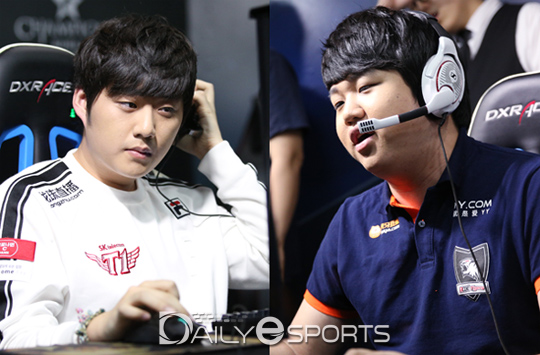 SKT '뱅' 배준식(왼쪽)과 락스 '프레이' 김종인.