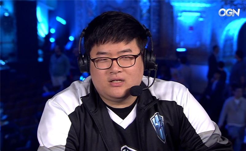 H2k 게이밍의 미드 라이너 'Ryu' 유상욱(사진=OGN 생중계 화면 캡처).