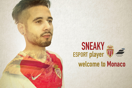 AS 모나코가 영입한 피파 프로게이머 'Sneaky' 나단 나야곰.(사진=AS모나코 홈페이지 발췌)