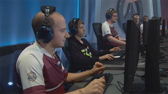 러시아 대표팀.(사진=오버워치 월드컵 중계 캡처)