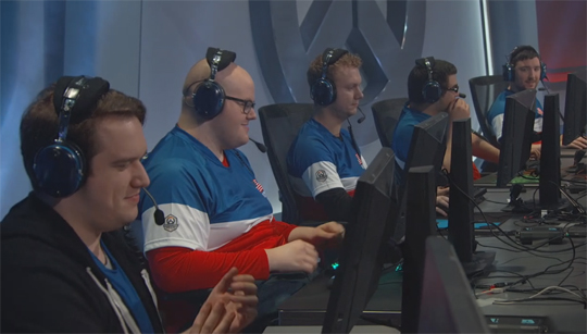 미국 대표팀.(사진=오버워치 월드컵 중계 캡처)