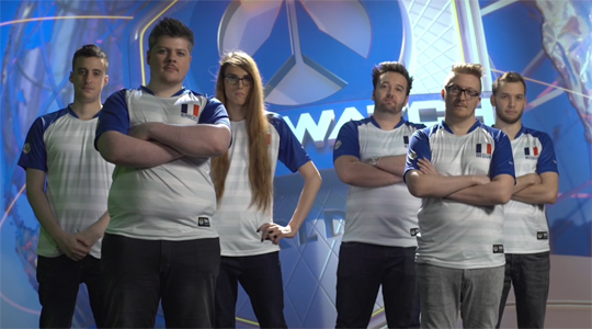 프랑스 대표팀.(사진=오버워치 월드컵 중계 캡처)