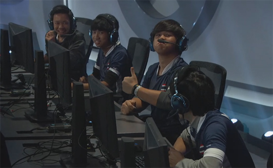 태국 대표팀.(사진=오버워치 월드컵 중계 캡처)