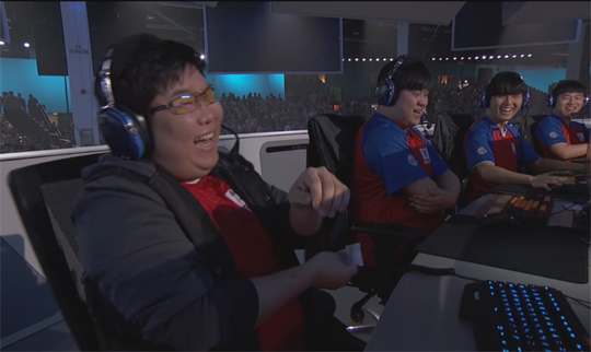 한국 대표팀.(사진=오버워치 월드컵 중계 캡처)