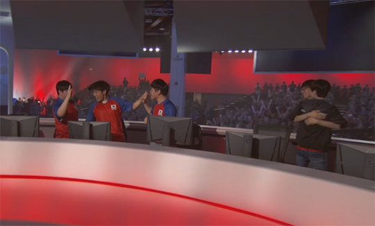 한국 대표팀.(사진=오버워치 월드컵 중계 캡처)