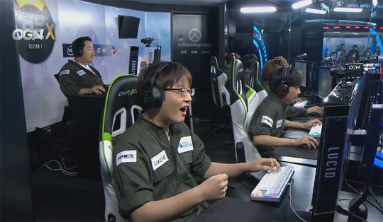 NRG를 꺾고 8강에 오른 콩두 운시아.(사진=OGN 중계 캡처)