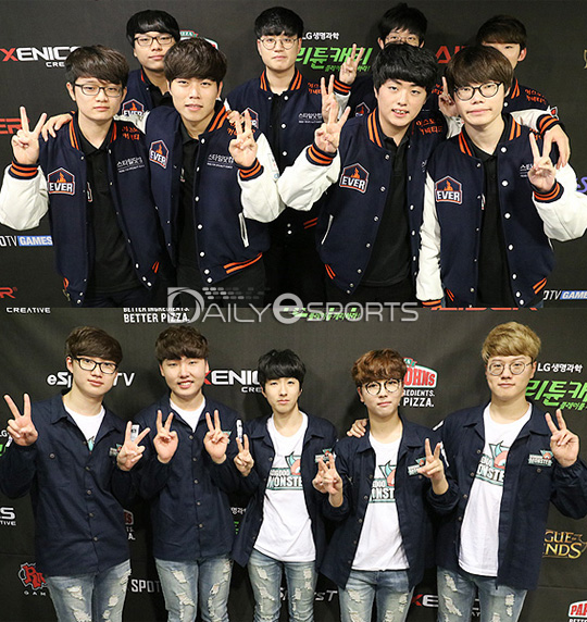 KeSPA컵에서 이변을 만들어내고 있는 ESC 에버(위)와 콩두 몬스터.
