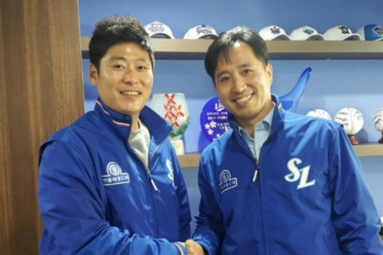 올시즌종료후FA권리를행사한이원석이삼성과4년27억원의계약을맺었다.(사진=삼성라이온즈제공)