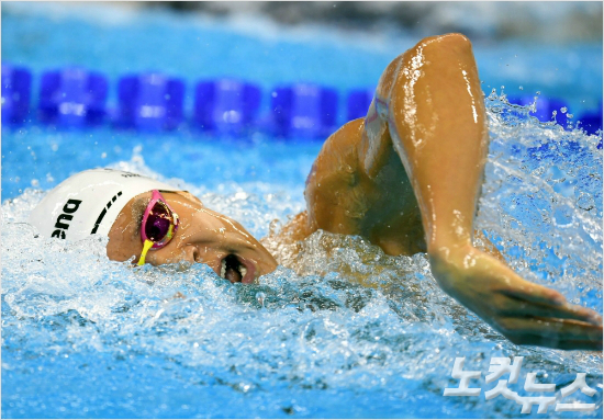 박태환은리우올림픽이후처음으로출전한국제대회인제10회아시아수영선수권대회에서금메달4개를목에걸었다.(사진=노컷뉴스DB)