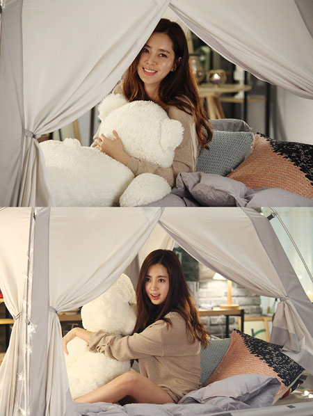 배우 한채아, 광고 비하인드 컷 공개! '사계절 내내 아름다워!'