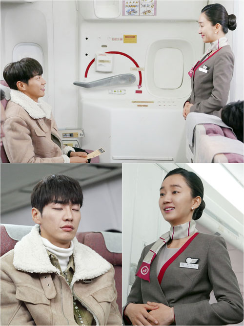‘우사남’ 승무원 수애-탑승객 김영광, 기내 만남! ‘화들짝’