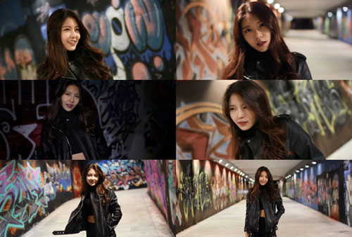 구구단 나영, 걸크러쉬 매력 방출 '블랙 섹시'!