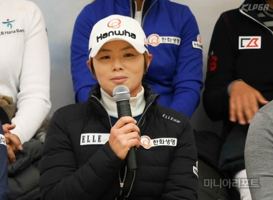 '우승' LPGA 주장 지은희, "포볼 경기 후 정신 바짝 들었다"