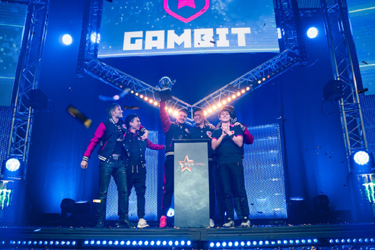 드림핵 윈터에서 우승한 갬빗 e스포츠.(사진=드림핵 SNS 발췌)