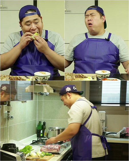 '살림하는 남자들' 문세윤, 김장의 꽃 수육 흡입! 관심집중!