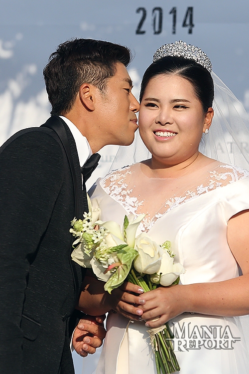 2014년10월결혼식을올린박인비.사진=마니아리포트자료사진.