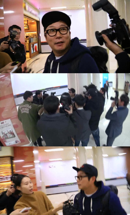 '은위' 이수근, 입국하자마자 기자들에게 포위! 우왕좌왕