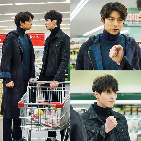 '도깨비' 공유-이동욱, '마트를 눈부신 꽃길로...