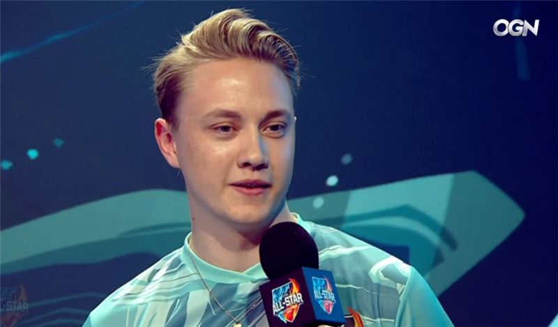 'Rekkㅣes' 마틴 라르손(사진=OGN 생중계 화면 캡처).