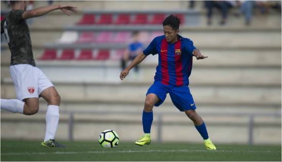 이승우.(사진=FC바르셀로나홈페이지)