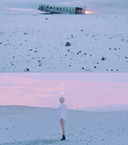 이달의 소녀 하슬, '소년,소녀' M/V 티저 통해 설원 속 신비함