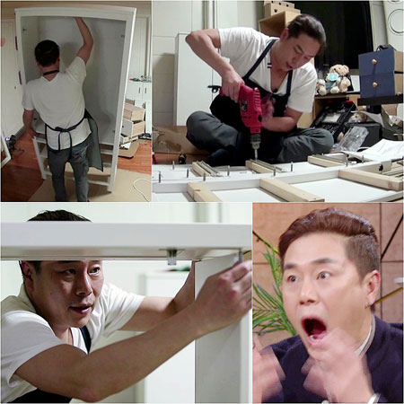 '살림하는 남자들' 김법래, 남성美 뿜뿜!거대 수납장 뚝딱! 대단해