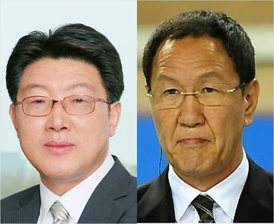 국제배구연맹(FIVB)은엄한주성균관대학교교수(왼쪽)와박기원대한항공감독을각각경기위원회및기술·코치위원회위원으로선임했다.(사진=대한민국배구협회제공)