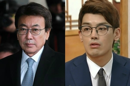 박근혜대통령의'비선실세'로꼽히는정윤회씨와그의아들인배우정우식(사진=박종민기자/MBC'딱너같은딸'캡처)