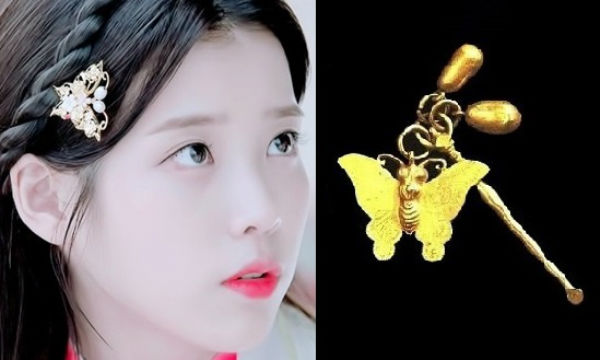 ▲(상)해수나비머리핀(하)유물:고려금제장신구귀이개