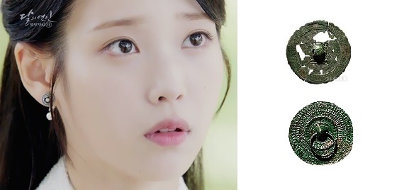 ▲(좌)해수귀걸이(우)유물:청동거울