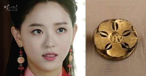 ▲(좌)연화귀걸이(우)유물:고려꾸미개