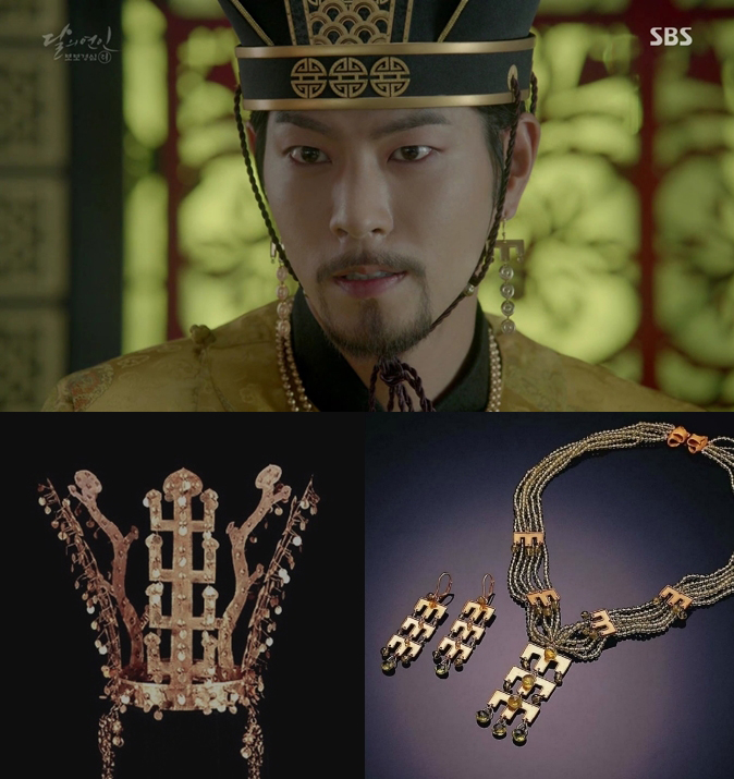 ▲(좌)유물:금령총금관(하)국제주얼리디자인전수상작<왕도>