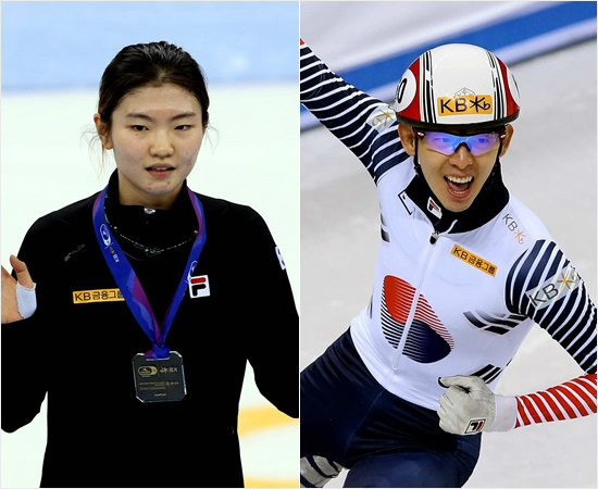 '쇼트트랙여왕과왕년황제의귀환'18일강원도강릉에서끝난'2016-2017쇼트트랙월드컵'에서4회연속2관왕에오르며건재를과시한여자대표팀심석희(왼쪽)와2회연속1500m금메달을따내며부활을알린남자팀이정수.(강릉=대한빙상경기연맹)