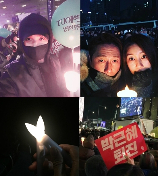 왼쪽부터시계방향으로배우이준,가수윤종신과테니스선수전미라부부,배우문정희,가수예은이올린인스타그램사진(사진=각인스타그램캡처)