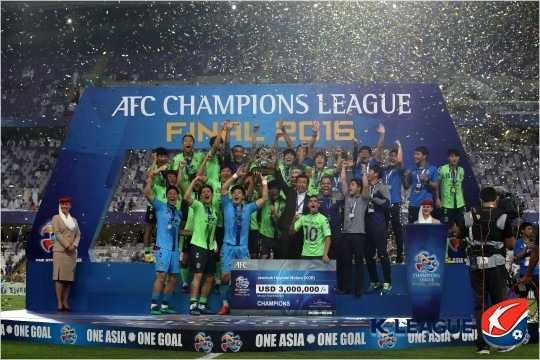 최고연봉구단답게아시아정상에오른전북.(사진=한국프로축구연맹제공)