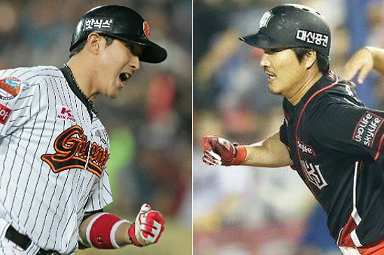 '내·외부FA모두노린다'kt위즈가FA시장최대어황재균(왼쪽)영입에모든힘을집중시킬계확이다.내부FA자원인이진영역시잔류시키겠다는입장이다.(사진=롯데,kt제공)