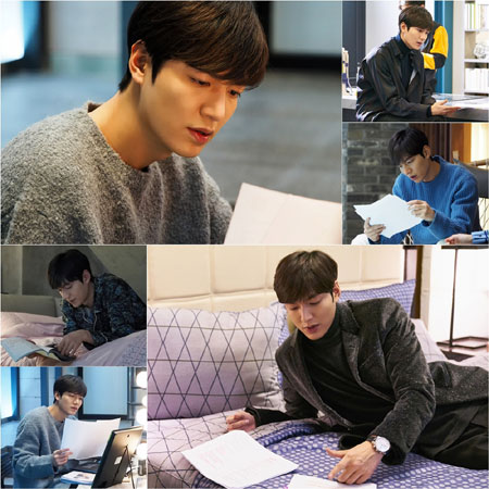 ‘푸른바다’ 이민호, 대본 보고 또 보고! 반짝반짝 동공+집중입 포착!