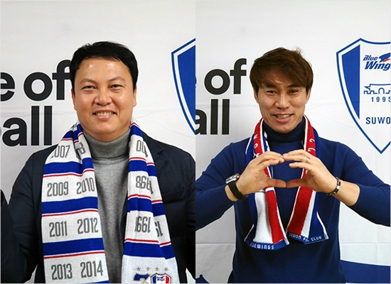 이운재골키퍼코치와김태영코치.(사진=수원삼성제공)