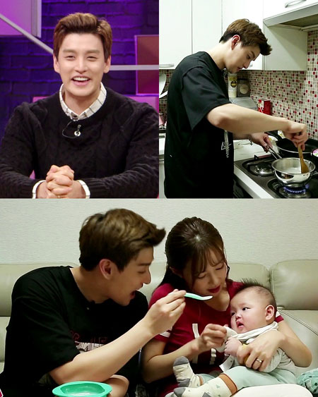 살림하는 남자들’ 일라이, 아들 민수의 첫 이유식 만들기 도전