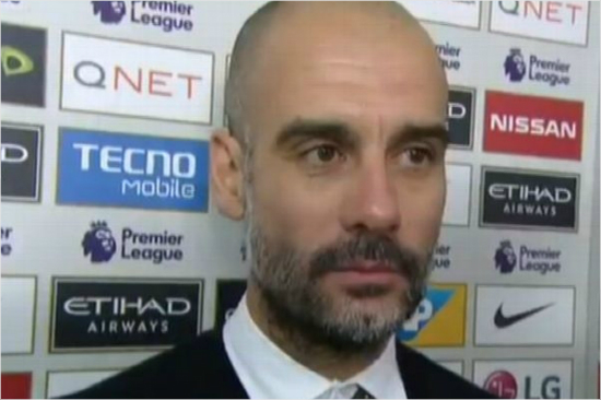 펩과르디올라감독.(사진=ESPN영상캡처)