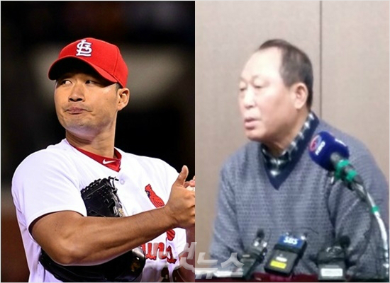 '참뽑고싶다'김인식야구대표팀감독(오른쪽)은4일기술위원회뒤기자회견에서오승환의필요성을다시금언급했지만발탁여부를결정하지는않았다.사진은김감독이회견에서질문에답하는모습.(사진=노컷뉴스)